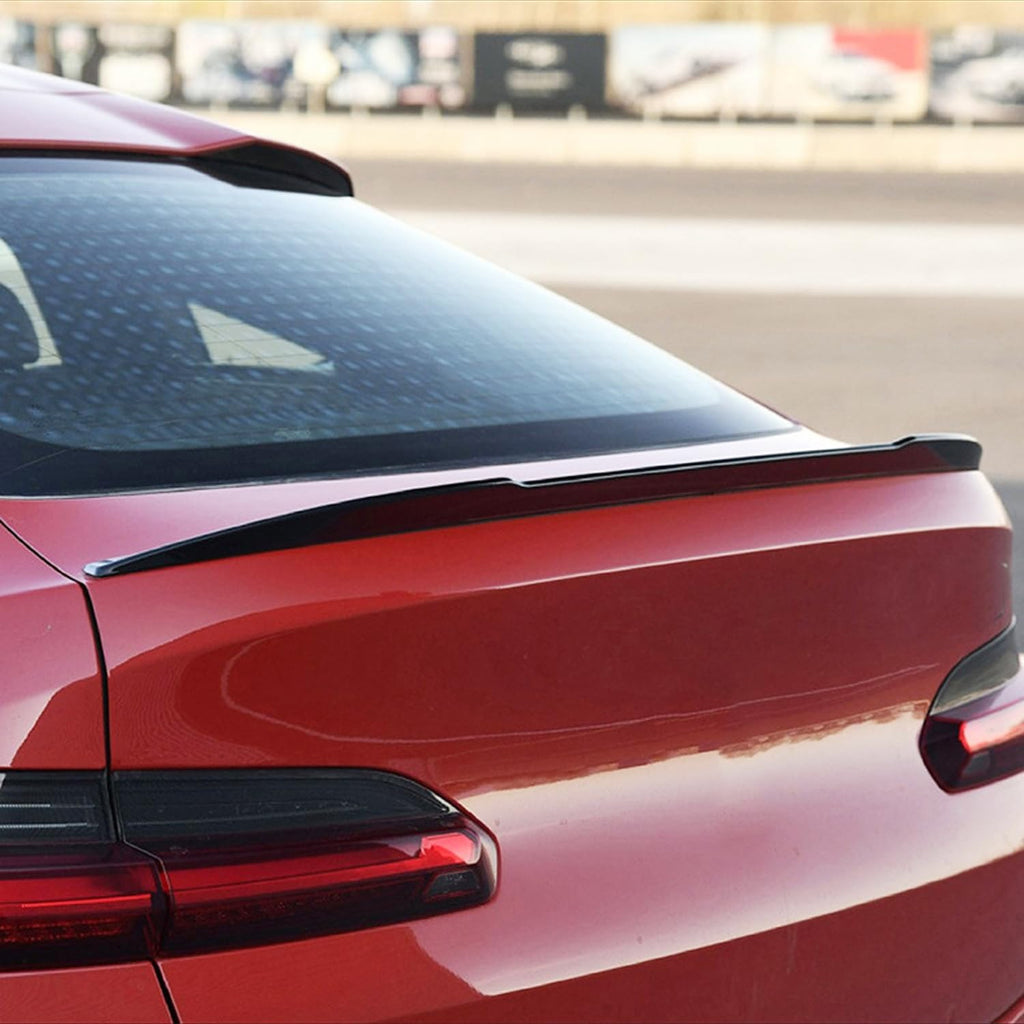 Spoiler Compatibility with 2018-2022 X4 G02 X4M F98 Rear Trunk Spliter Wing Lid (Gloss Black) - included parts view