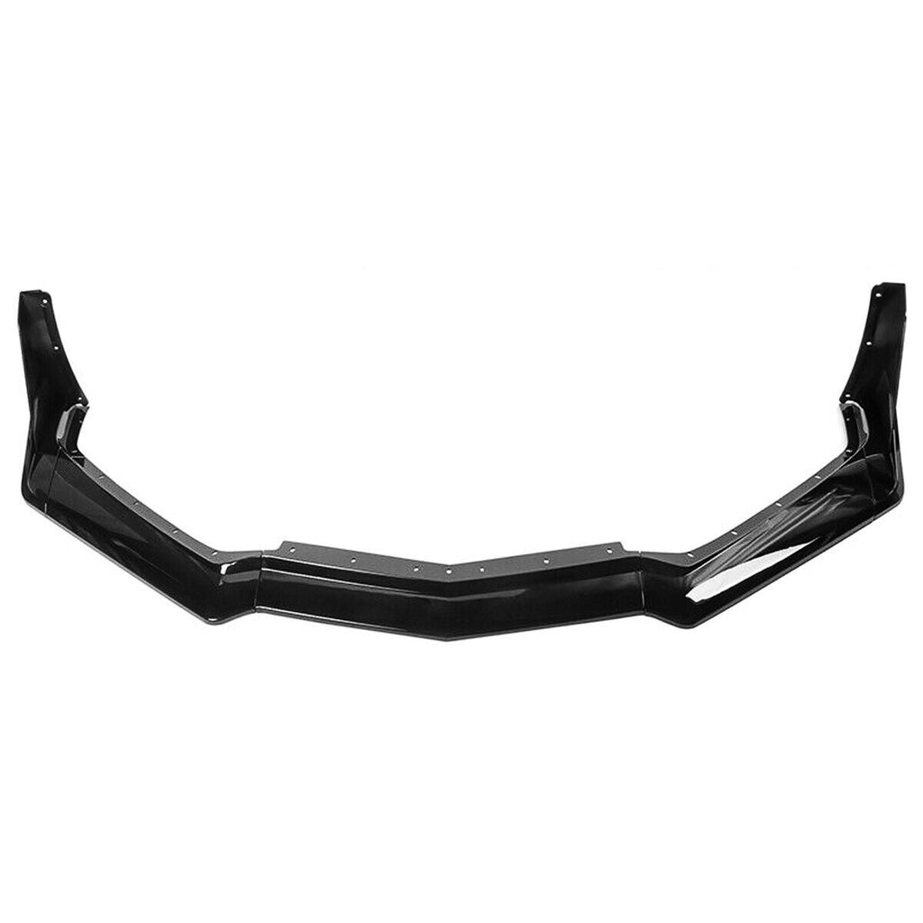 Front Lip Compatible with 2021 2022 2023 Corvette C8 Z51 ZR1 Style STG 3 Winglet Front Bumper Chin - side angle view