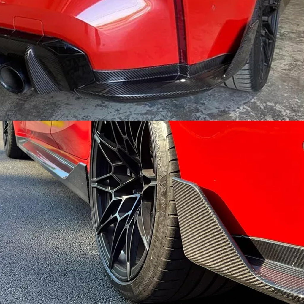 Rear Diffuser Lip Compatibility with 2021-2023 G80 M3 G82 G83 M4 Rear Bumper Diffuser W Light + - included parts view