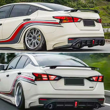 Load image into Gallery viewer, Spoiler Compatibility with 2019-2022 Altima Yofer Style Rear Trunk Wing Lid Spliter Gloss Black - side angle view