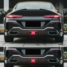 Load image into Gallery viewer, Rear Diffuser Compatibility with 2019-2023 8 Series G16 M Sport 4 Door Rear Bumper Chin Diffuser - included parts view