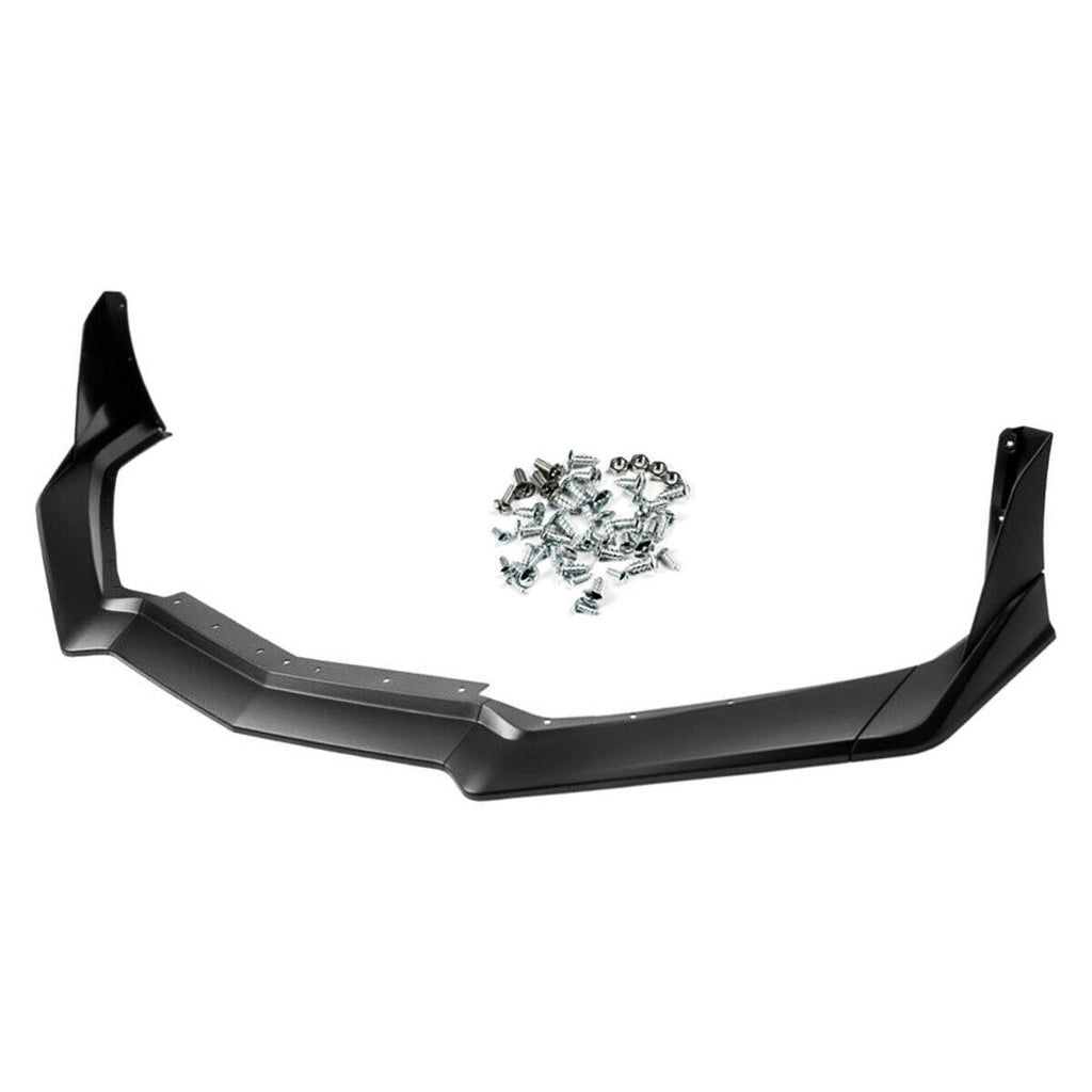 Front Lip Compatible with 2021 2022 2023 Corvette C8 Z51 ZR1 Style STG 3 Winglet Front Bumper Chin - front detail view