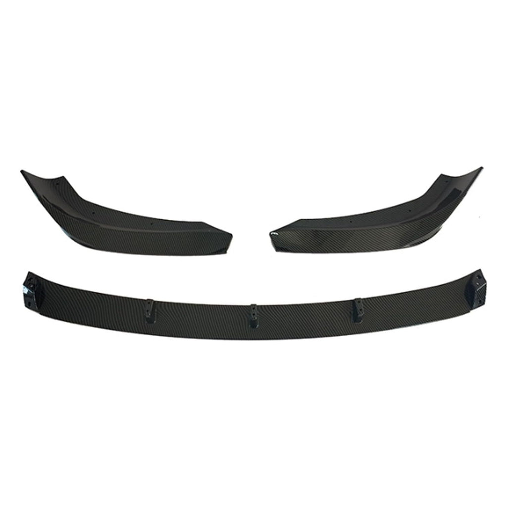 2016-2021 X1 F48 F49 Base Model Front Bumper Chin Diffuser Lip Air Dam Splitter Spoiler (Carbon - included parts view