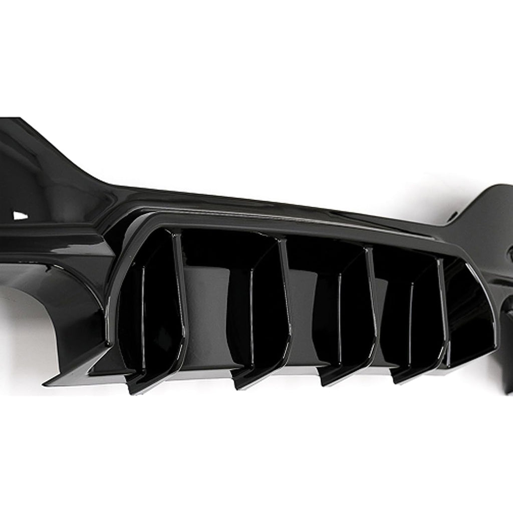 Rear Diffuser Compatibility with 2015-2019 1 Series F20 F21 M Sport Rear Bumper Chin Diffuser Lip - included parts view