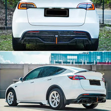 Load image into Gallery viewer, Rear Diffuser Lip Compatibility with 2020-2023 Model Y Yofer Style Rear Bumper Diffuser Spoiler - included parts view