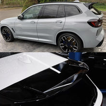 Load image into Gallery viewer, Roof Spoiler Compatibility with 2018-2023 X3 G01 MP Style Rear Trunk Spliter Wing Lip (Gloss Black) - close-up detail view
