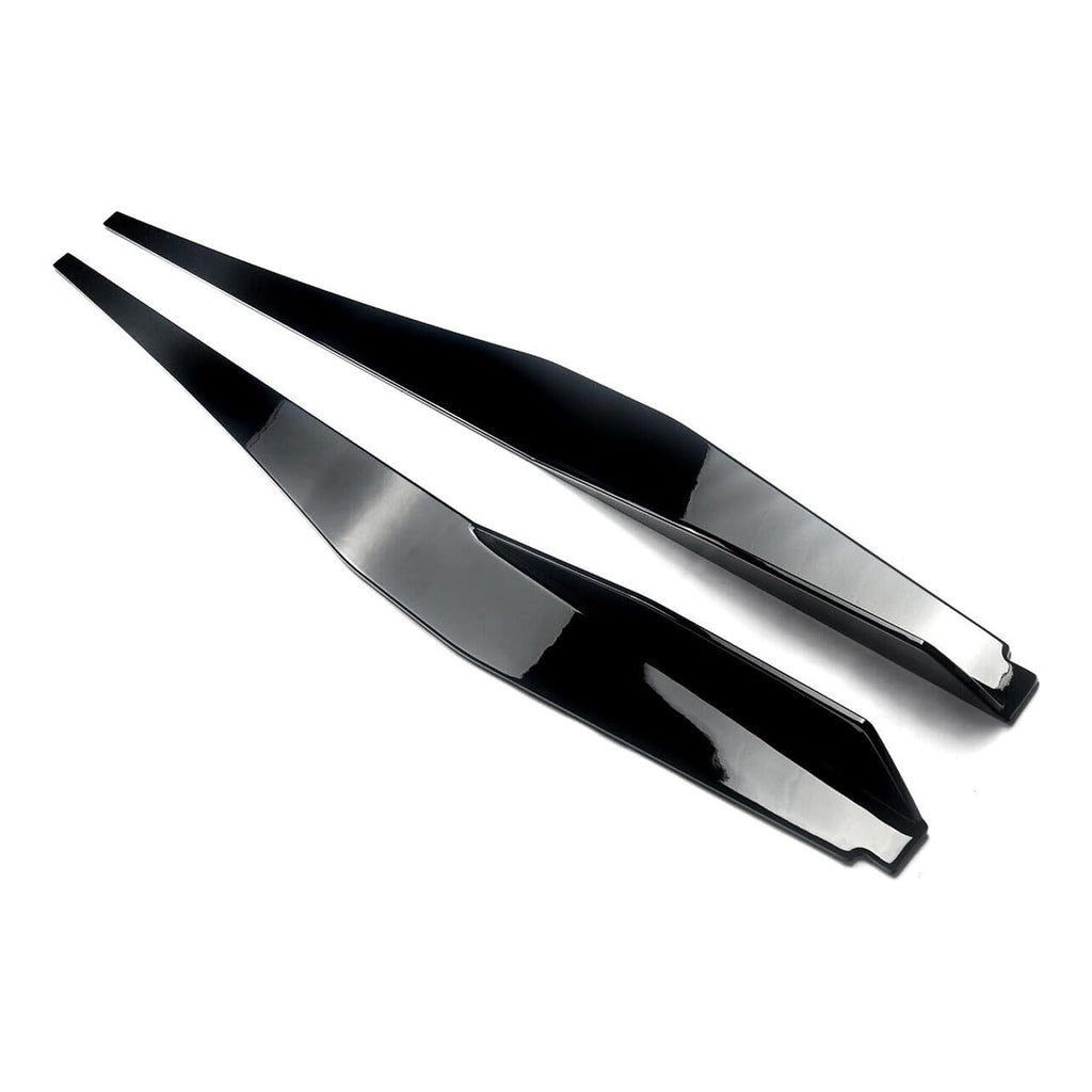Side Skirts Compatibility with 2020-2023 Corvette C8 Rocker Panel Door Extension Lips Pair Diffuser - close-up detail view
