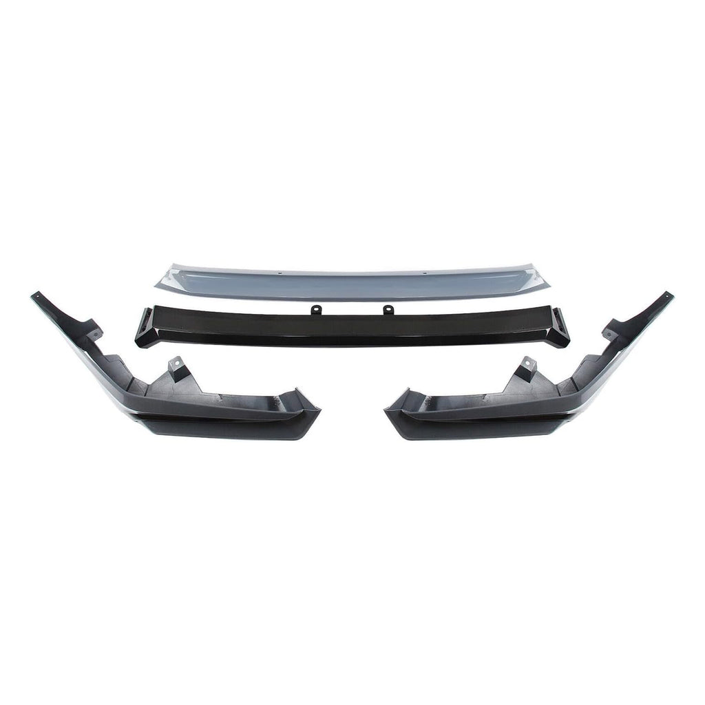 Front Lip Compatibility with 2022-2024 Civic Yofer Style Front Bumper Chin Lip Splitter Spoiler Kit - close-up detail view