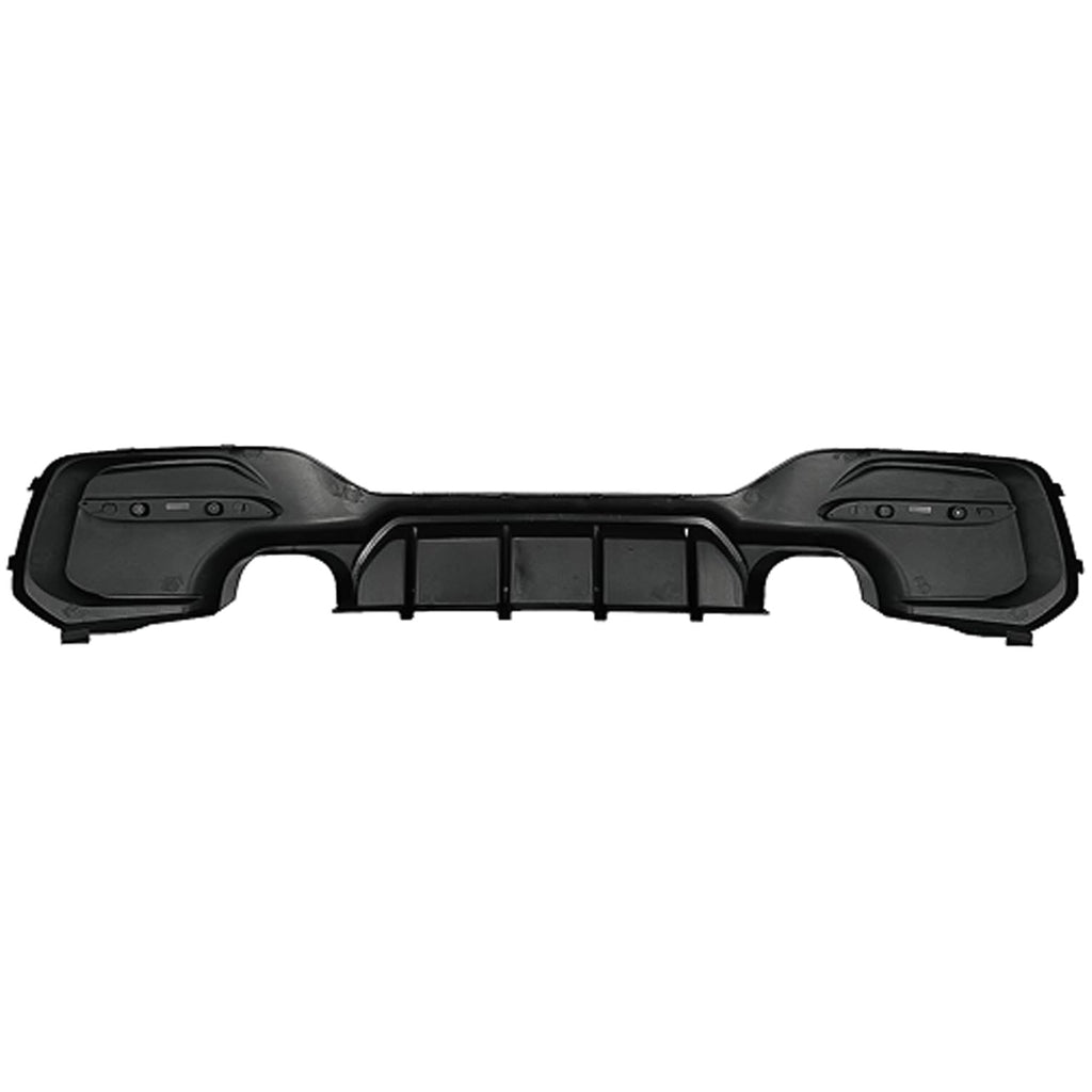 Rear Diffuser Compatibility with 2015-2019 1 Series F20 F21 M Sport Rear Bumper Chin Diffuser Lip - close-up detail view