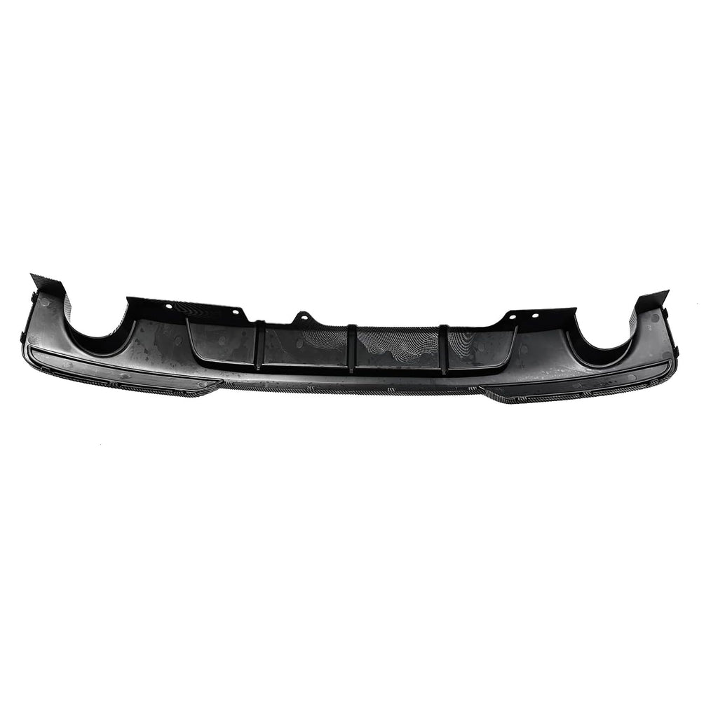 Rear Diffuser Compatibility with 2011-2016 5 Series F10 535i M Sport MP Style Rear Bumper Chin Lip - close-up detail view