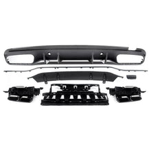 Load image into Gallery viewer, Rear Diffuser Compatibility with 2015-2021 C Class W205 AMG Sedan C300 C43 C63 4Door C63 Style Rear - close-up detail view