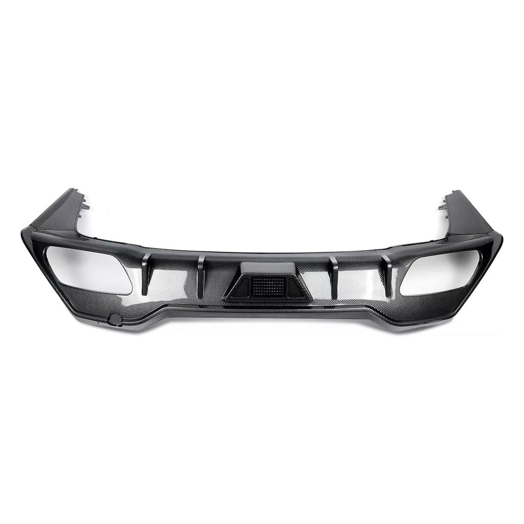 Rear Diffuser Compatibility with 2019-2023 8 Series G16 M Sport 4 Door Rear Bumper Chin Diffuser - close-up detail view