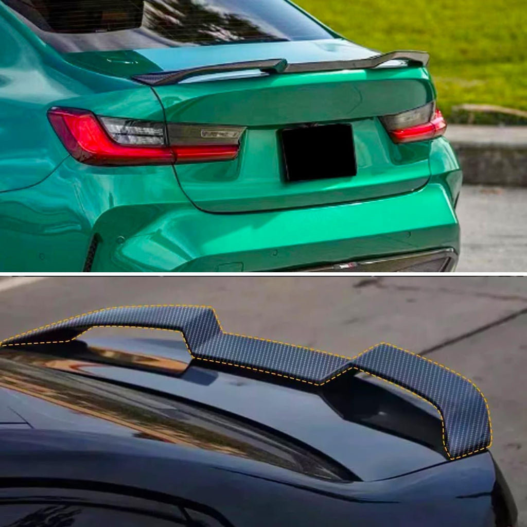 Rear Spoiler Compatibility with 2020-2023 4 Series G22 Coupe & G82 M4 M440i 430i V Style Rear - close-up detail view