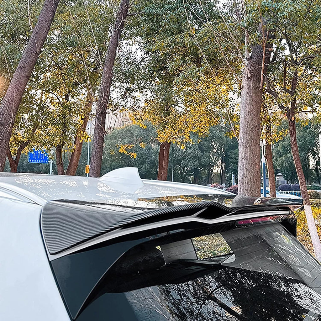 Rear Roof Spoiler Compatibility with 2018-2023 X3 G01 Rear Trunk Spliter Wing Lip (Carbon Fiber - vehicle fitment reference