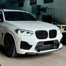 Load image into Gallery viewer, Front Bumper Lip Compatibility with 2019-2021 X3M F97 X4M F98 M Competition Sport Front Diffuser - close-up detail view