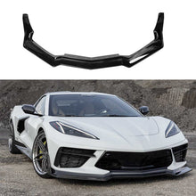 Load image into Gallery viewer, Front Lip Compatible with 2021 2022 2023 Corvette C8 Z51 ZR1 Style STG 3 Winglet Front Bumper Chin - main product view