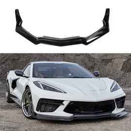 Front Lip Compatible with 2021 2022 2023 Corvette C8 Z51 ZR1 Style STG 3 Winglet Front Bumper Chin - main product view