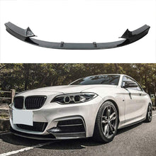 Load image into Gallery viewer, 2014 2015 2016 2017 2018 2019 2020 BMW F22 2 Series M Sport Front Bumper Lip ABS Carbon Fiber - main product view