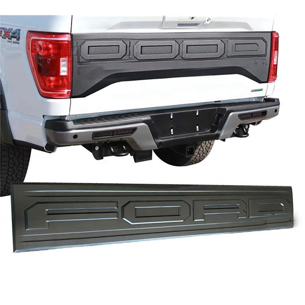 Tailgate Panel 2015 2016 2017 Ford F150 Rear Trunk Tailgate Replacement Black - front detail view