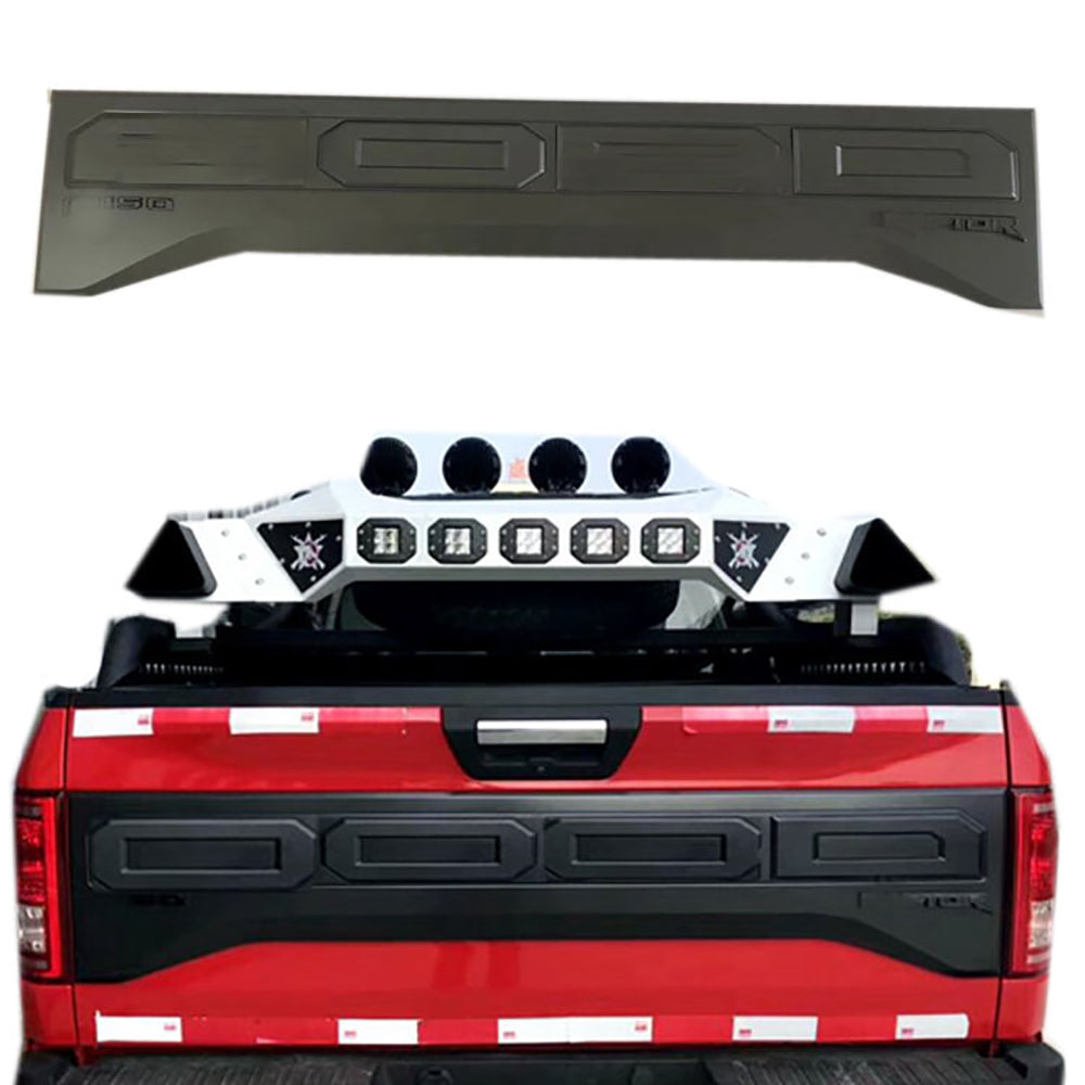 Tailgate Panel 2015 2016 2017 Ford F150 Rear Trunk Tailgate Replacement Black - close-up detail view