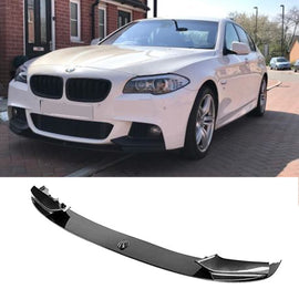 2011 2012 2013 2014 2015 2016 BMW F10 528i 535i 550i M Sport M Tech Style Front Splitter Bumper - front detail view