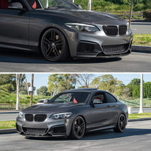 Load image into Gallery viewer, 2014 2015 2016 2017 2018 2019 2020 BMW F22 2 Series M Sport Front Bumper Lip ABS Carbon Fiber - front detail view