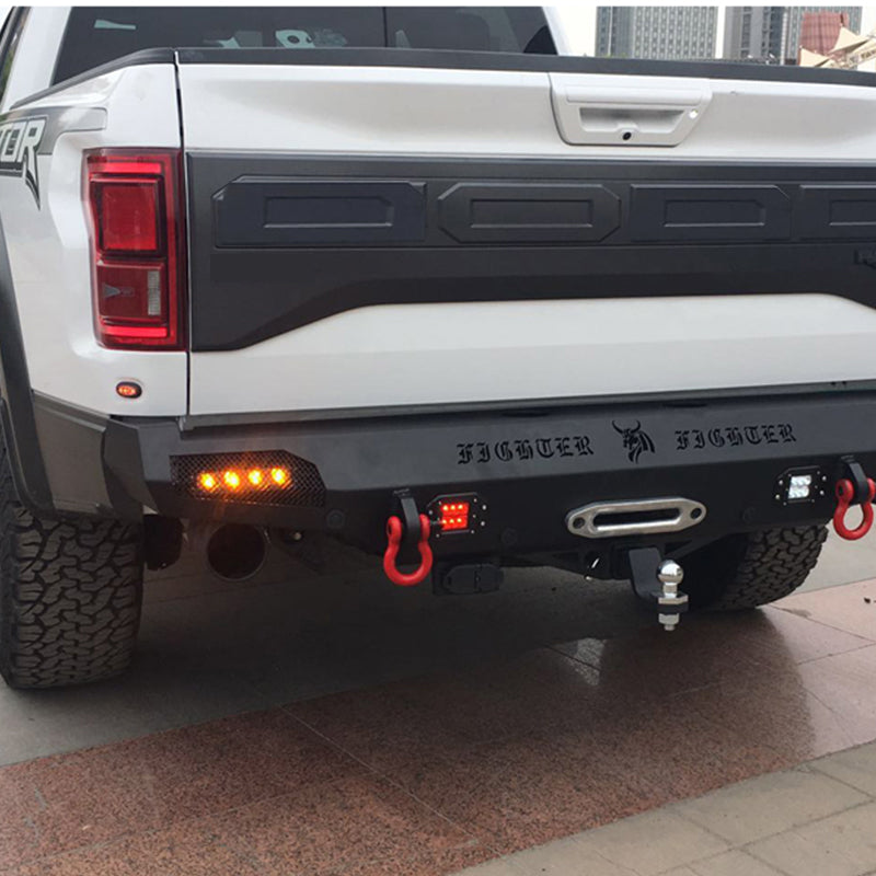Tailgate Panel 2015 2016 2017 Ford F150 Rear Trunk Tailgate Replacement Black - side angle view